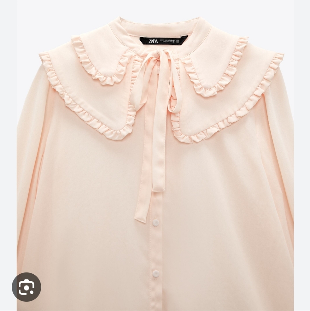 ZARA - Ruffled Shirt - Picture 4 of 9